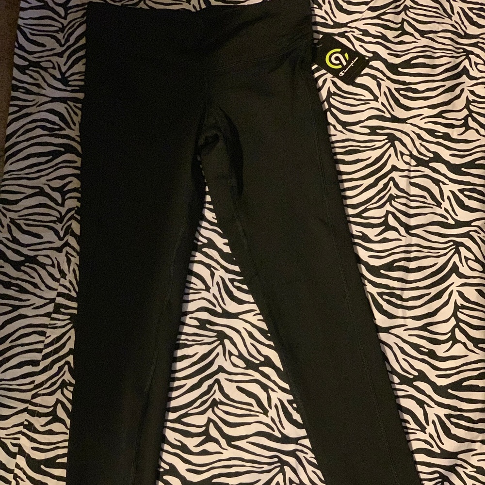 NWT Champion Brand leggings with side phone pocket